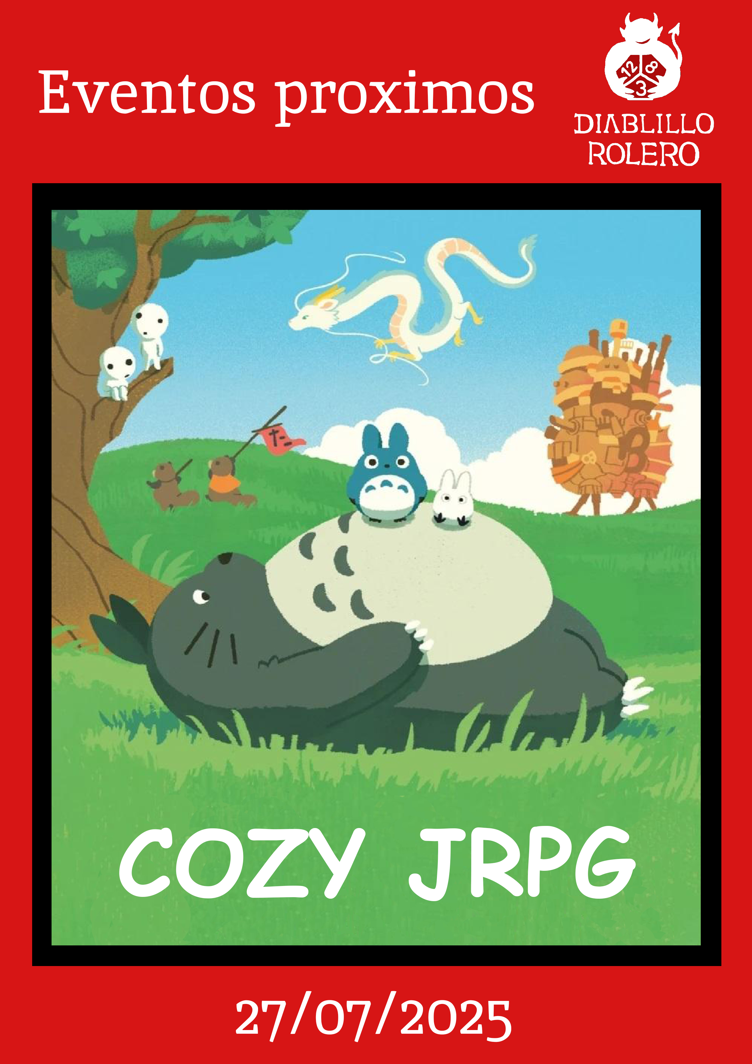 Cartel de Especial Abierto - Cozy JRPG